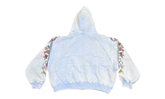 We Are Righteous Risen King Blue Cropped Zip-Up Hoodie