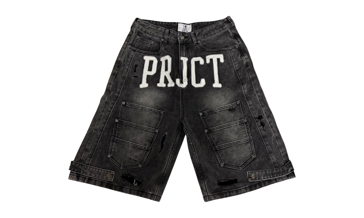 Project Capri Triple Pocket Black Jean Shorts