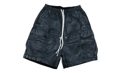 Rick Owens DRKSHDW Carbobelas Black Wax Shorts