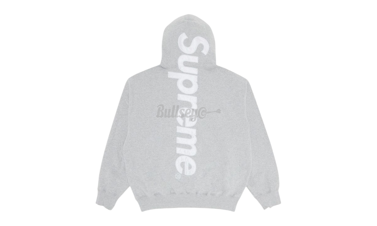 Supreme Satin Applique Grey Hoodie
