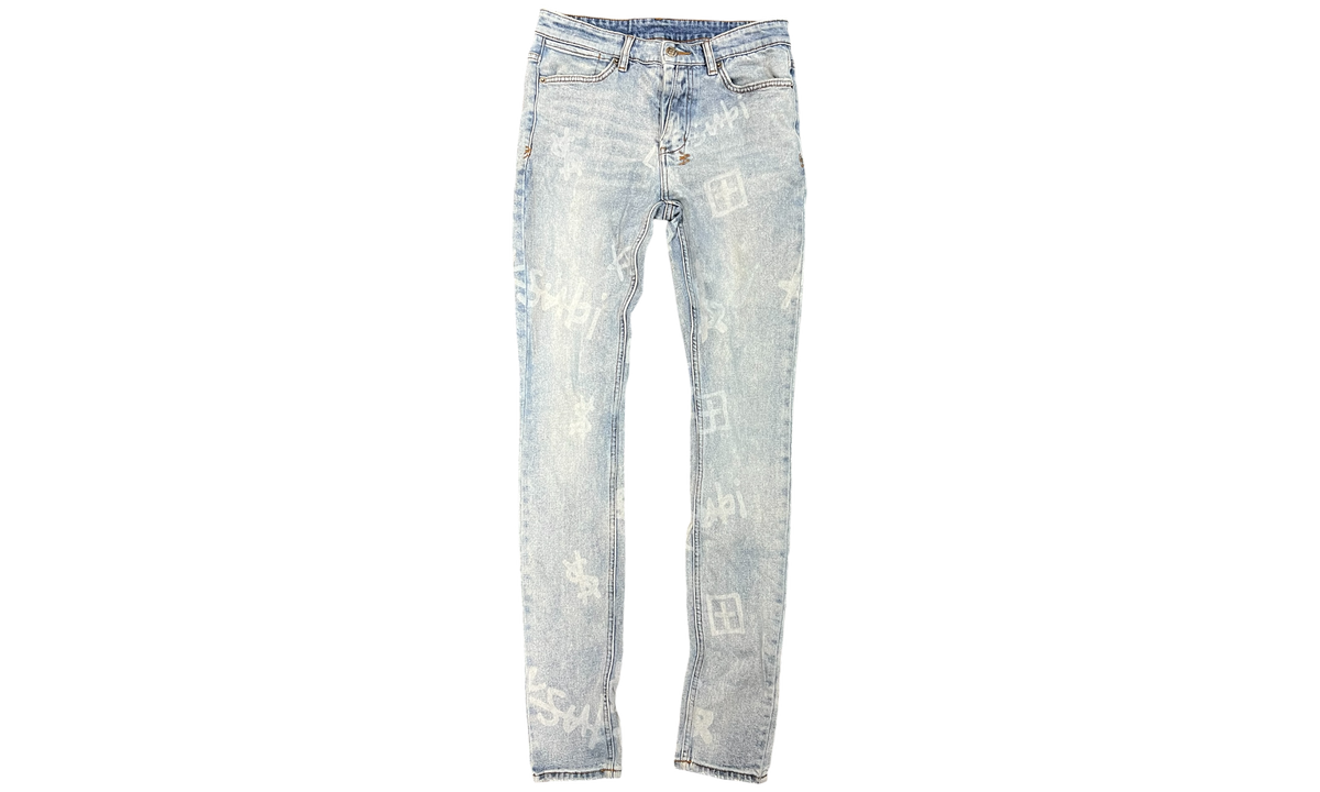 Ksubi All Over Print Blue Denim (PreOwned)